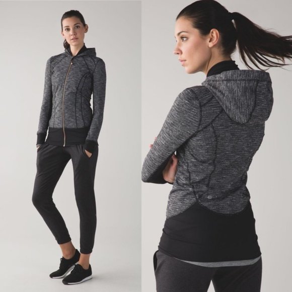 lululemon athletica Jackets & Blazers - Lululemon Daily Practice Jacket Coco Pique Black